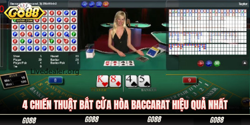 Cách Bắt Hòa Baccarat Go88 Bất Bại Tối Ưu Nguồn Vốn 3 4 Cách bắt hòa baccarat đạt tỷ lệ ăn tiền cực lớn