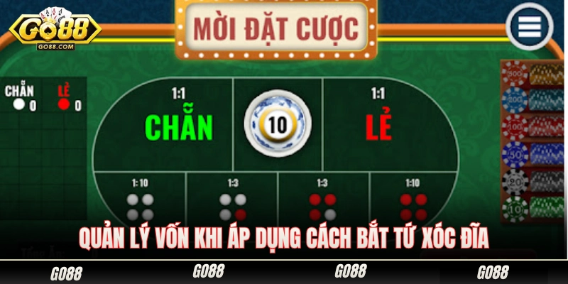 Chiến thuật phân bổ tiền cược an toàn khi theo cầu Tứ xóc đĩa 